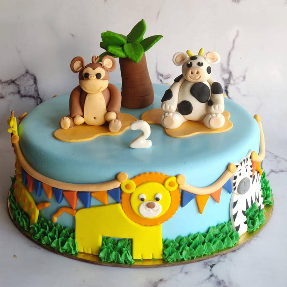 img_1341 | Moo Cow Themed Cake for a 1st Birthday, Boy was b… | Flickr