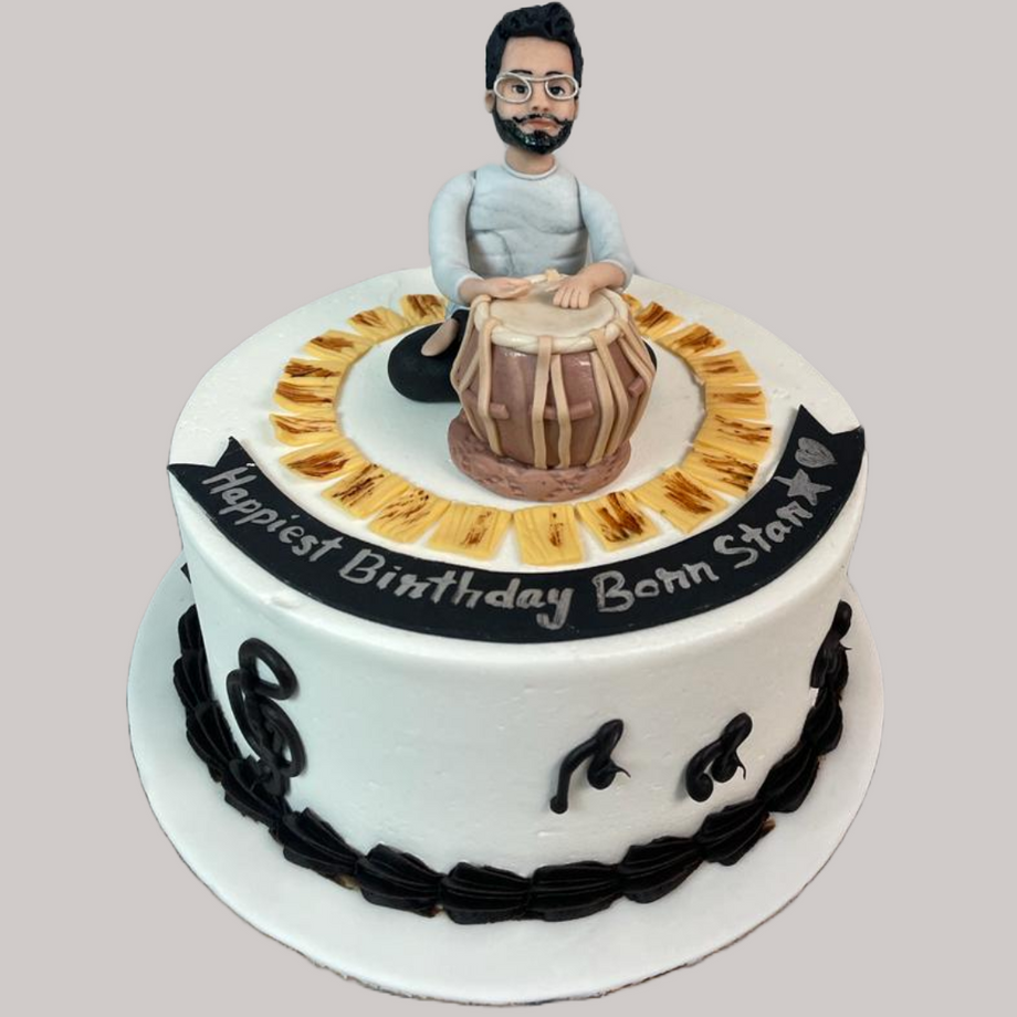 Cute Tabla Cake | Online delivery | The Mad Bakers | Raipur - bestgift.in