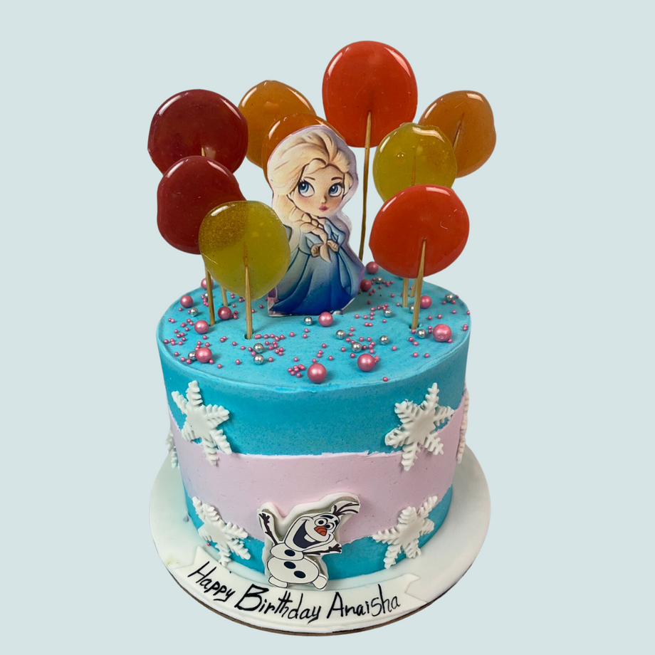 Butterfly & Rainbow - Elsa Cake for Anna. Happy Birthday :) Inside:  chocolate cake | Facebook