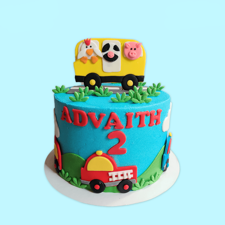 Boys Cakes — Frost Me Sweet | Bus cake, Cars birthday cake, Toddler  birthday cakes
