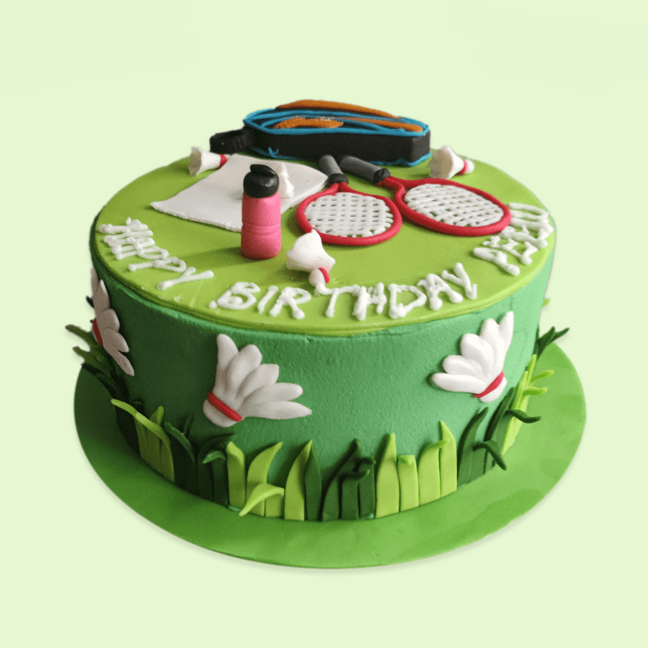 Badminton cake - Decorated Cake by Ruchi Narang - CakesDecor