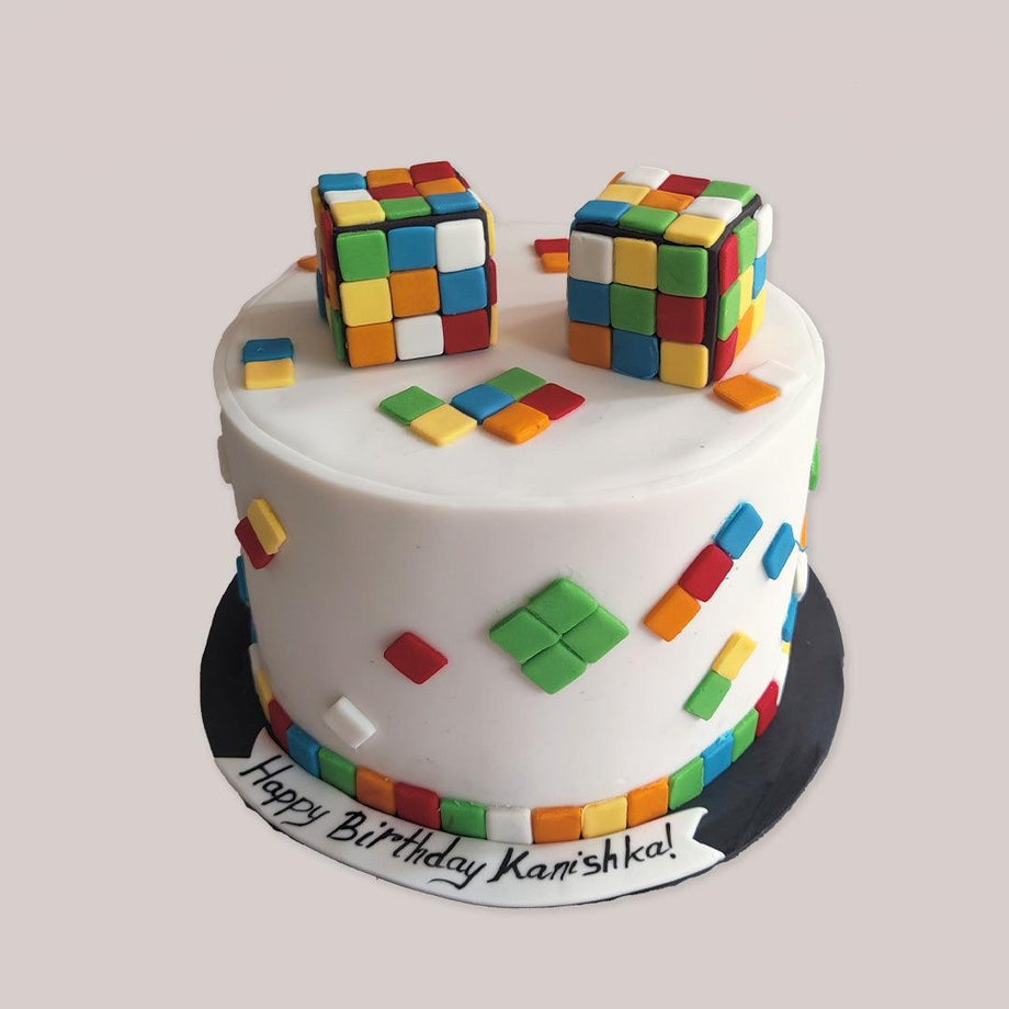 Grass Block Pixel edible Cake wrap and edible cake topper