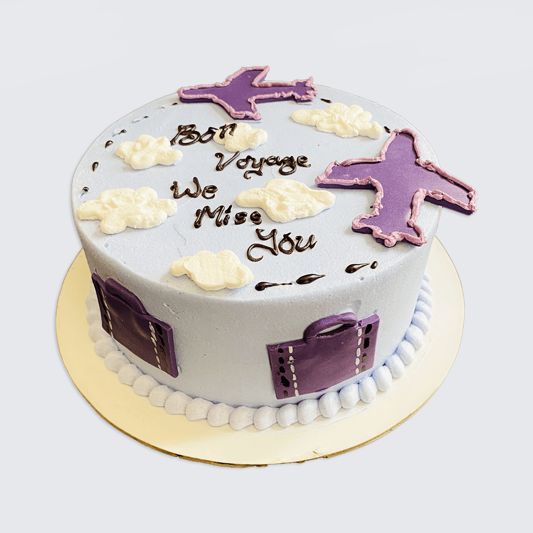 Bon Voyage farewell cake