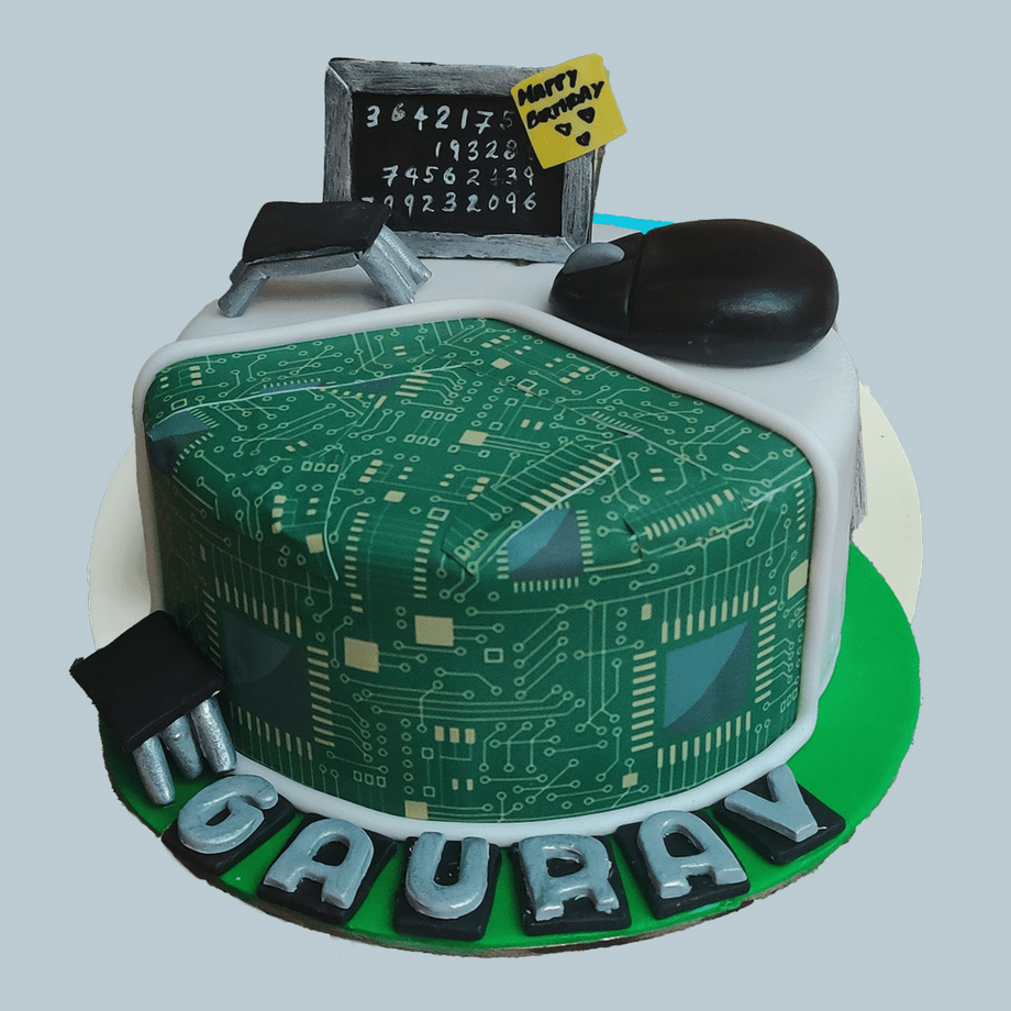 Promising Computer Engineer cake - Decorated Cake by Noha - CakesDecor