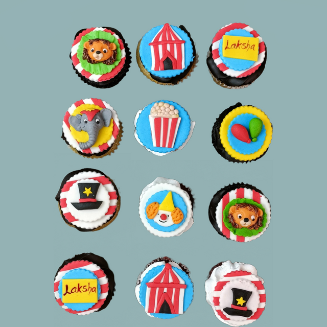 Circus love cupcakes - Crave by Leena