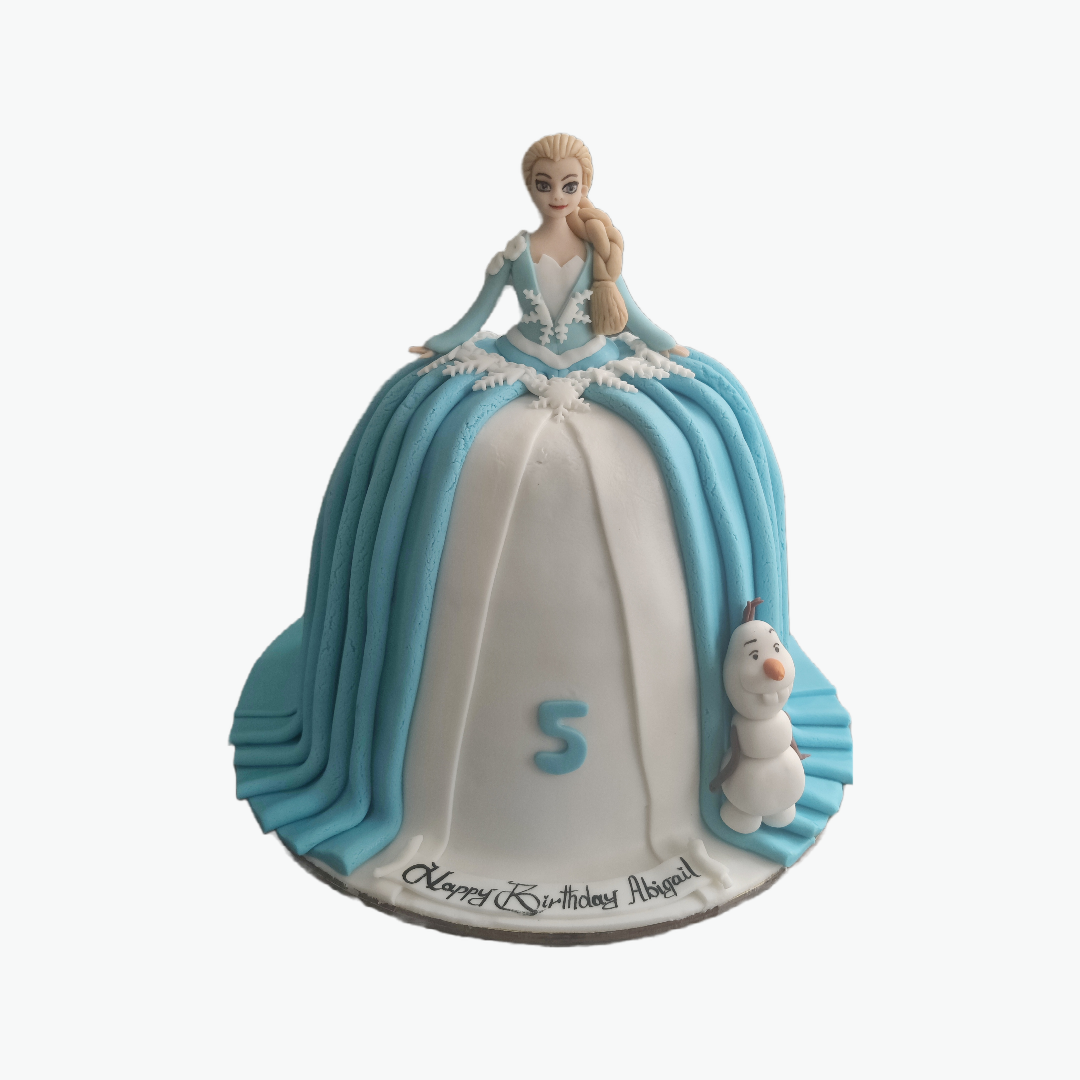 Fresh Fruit Frozen Elsa Cake | Blue Barbie Cake | 2 Step Birthday Cake | Barbie  Cake - YouTube