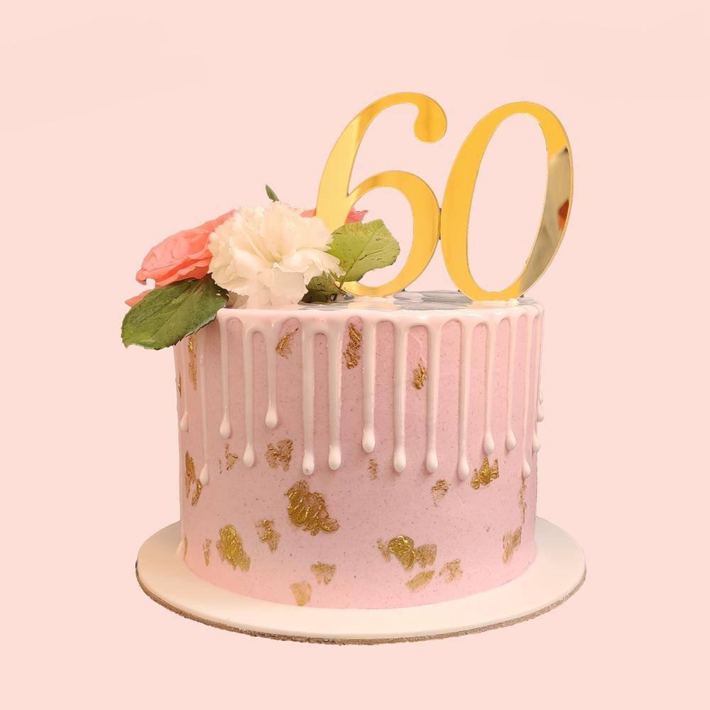 60th Birthday Flowers Cake | Waitrose & Partners