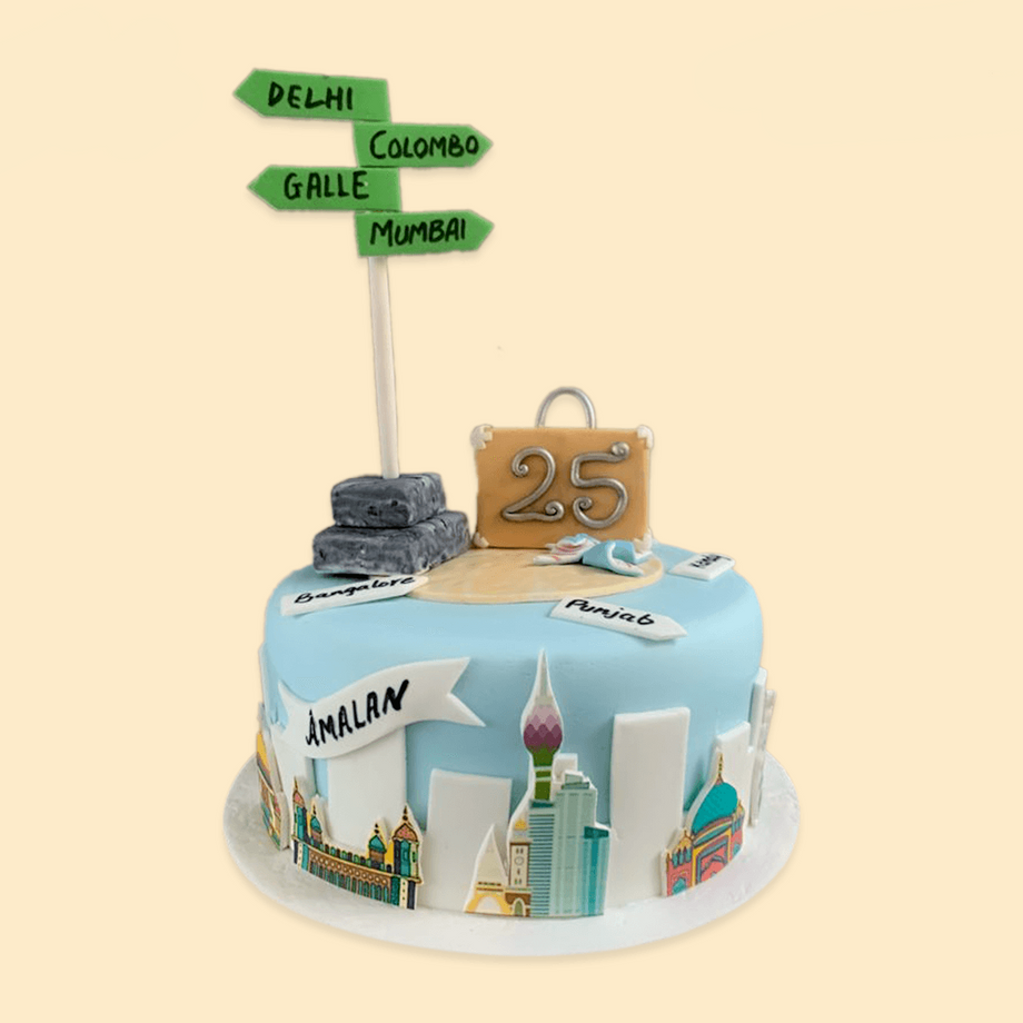 Paper Airplane Adventure Travel Wedding Cake Topper | Light + Paper