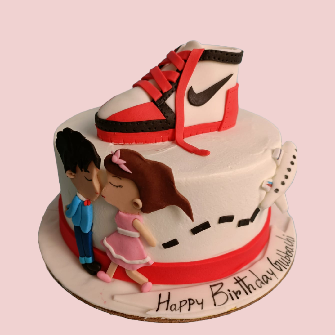 60Th Birthday Cake/dsw Shopping Bag With Gum-Paste High Heel Shoe -  CakeCentral.com