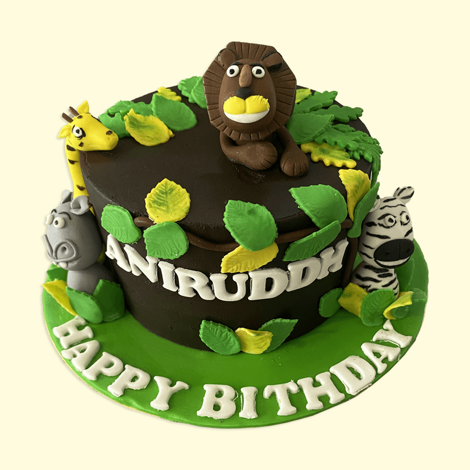 Shop | Buy Madagascar Jungle Multi Tier Cake | Online Birthday Cakes  delivery in lucknow near me