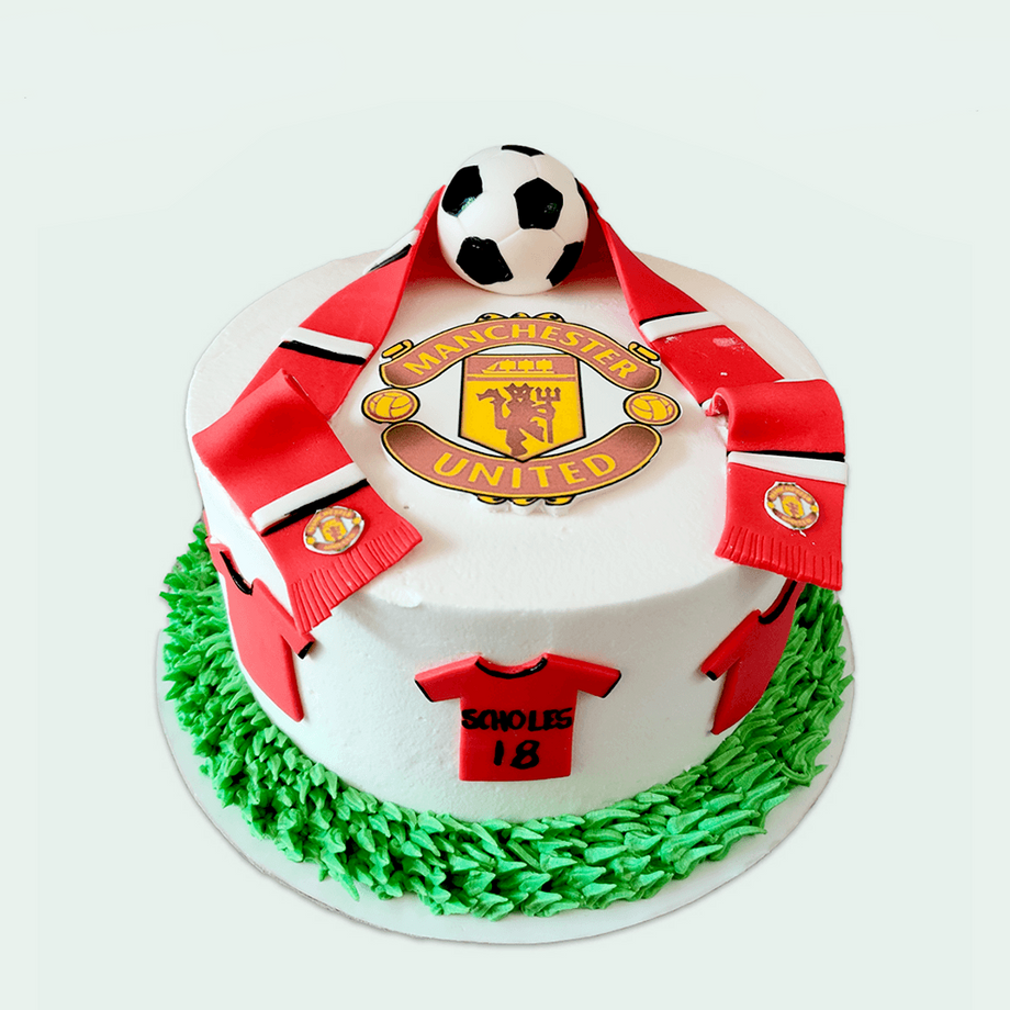 Manchester United Themed Birthday Cake - Make Our Cake