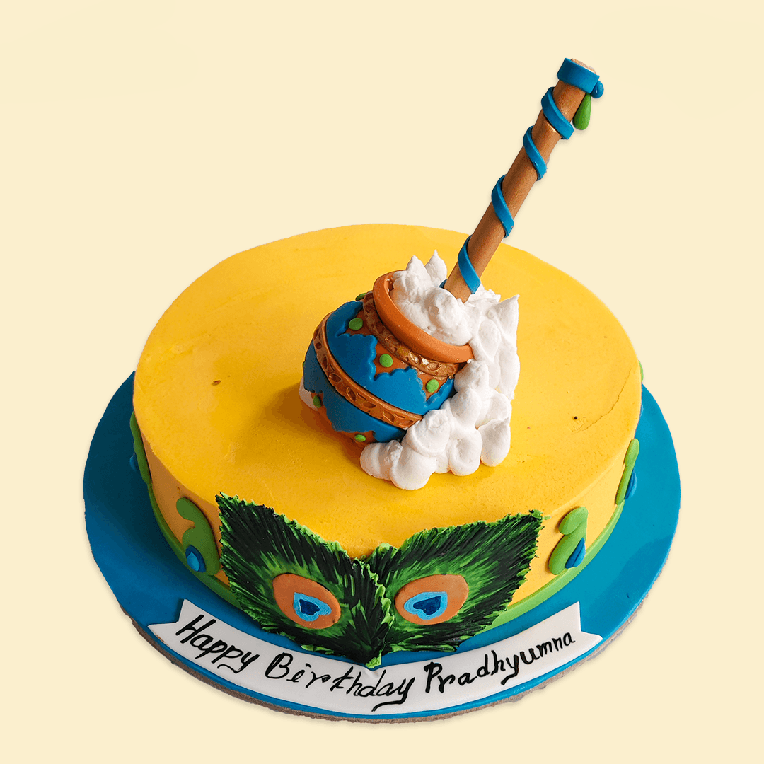 Matka cake | matka cake design | krishna cake recipe | krishna cake -  YouTube