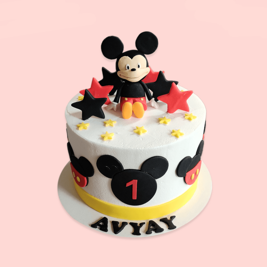 1st Mickey mouse Bday Cake| Order 1st Mickey mouse Bday Cake online |  Tfcakes