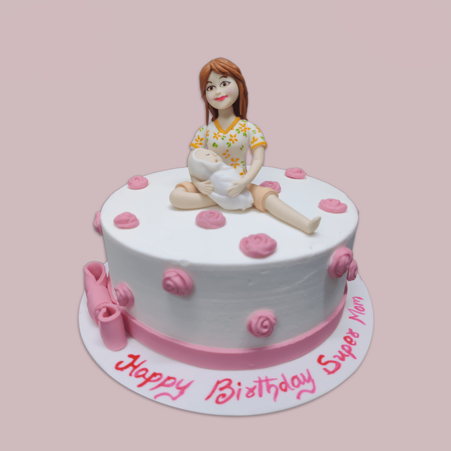 Supermom Cake 1 Kg : Gift/Send Mother's Day Gifts Online HD1113118 |IGP.com