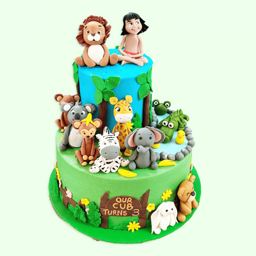 Jungle Book Chocolate Cream Cake| Order Jungle Book Chocolate Cream Cake  online | Tfcakes