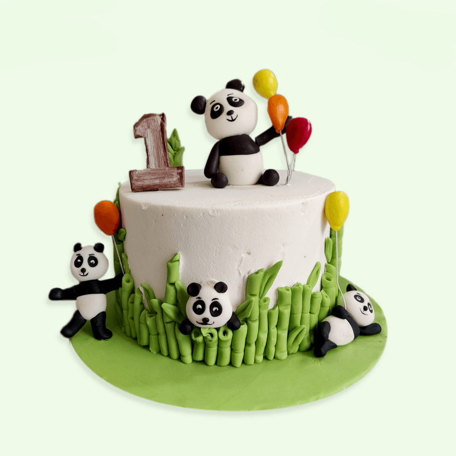 Panda theme number cake'👶😍🐼 (with... - HanCe Baked Goodies | Facebook