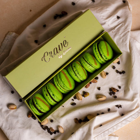 Pistachio Macaron (Box of 6) - Crave by Leena