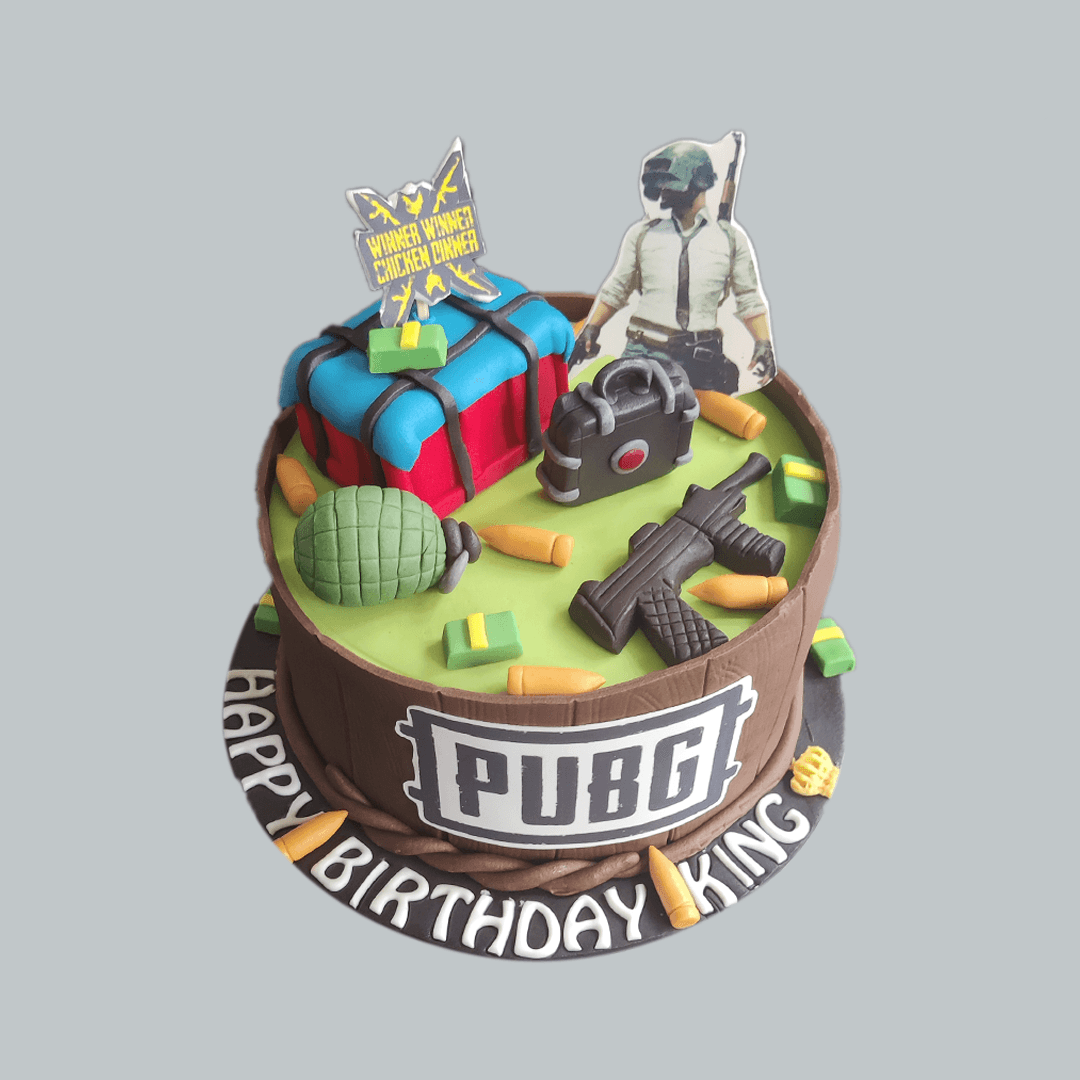 PUBG Birthday Cake with Name Edit - Best Wishes Birthday Wishes With Name