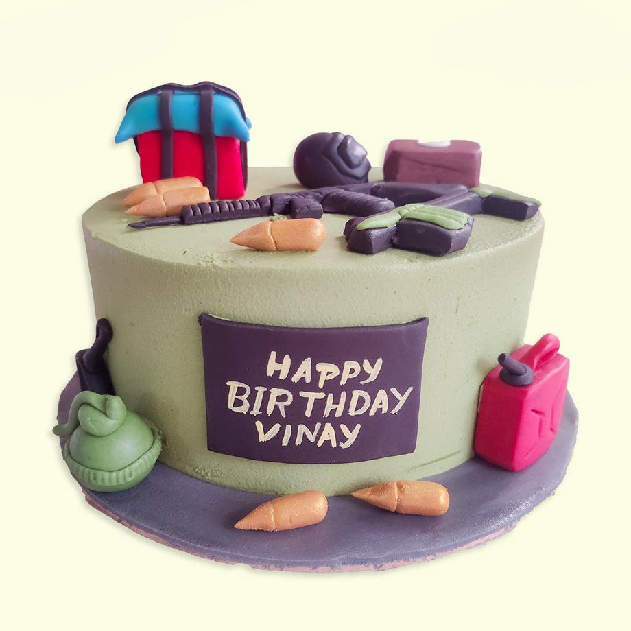 PUBG Birthday Cake Half Kg : Gift/Send QFilter Gifts Online HD1108859  |IGP.com