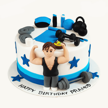 Cakes by Dhamayanthi - Birthday Cake for a Gym Boy! Wanna grab yours?  Please inbox us or drop at #297-G George R De Silva Mawatha Colombo 13  (next to Naveen Ceramic Showroom)