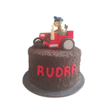 Red tractor cake - Decorated Cake by Berns cakes - CakesDecor