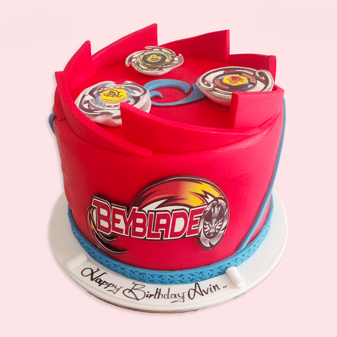Beyblade Birthday Cake, Food & Drinks, Chilled & Frozen Food on Carousell