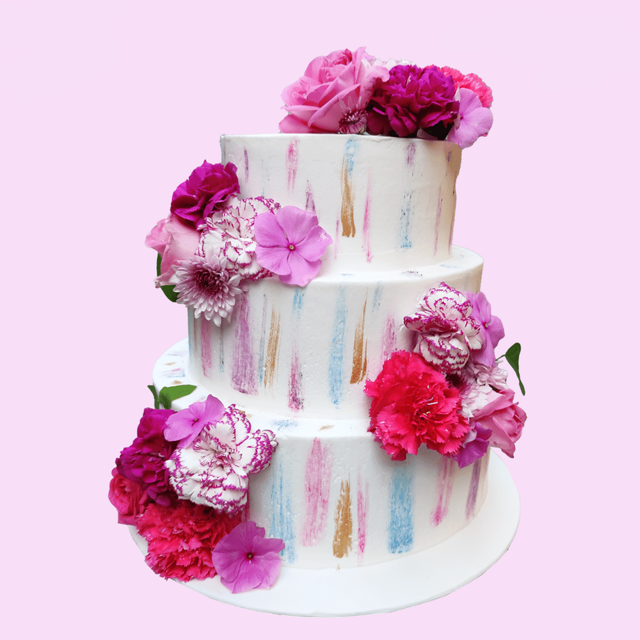 Theme Cake - Luv Flower & Cake