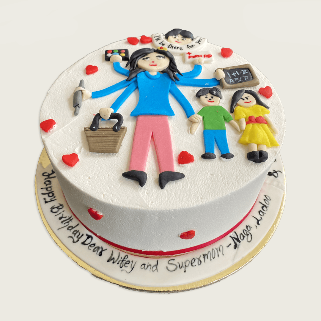 Supermom Cake Design Images (Supermom Birthday Cake Ideas) | Butterfly  birthday cakes, Birthday cake, Disney cakes