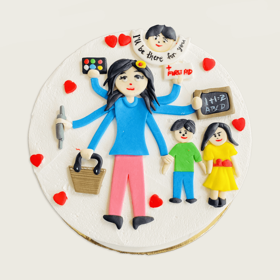 SuperMom Cake - Decorated Cake by Sanchita Nath Shasmal - CakesDecor