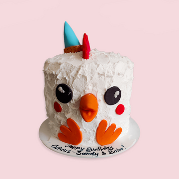 3D Chicken cake | Chicken cake, Chicken cupcakes, Childrens birthday cakes