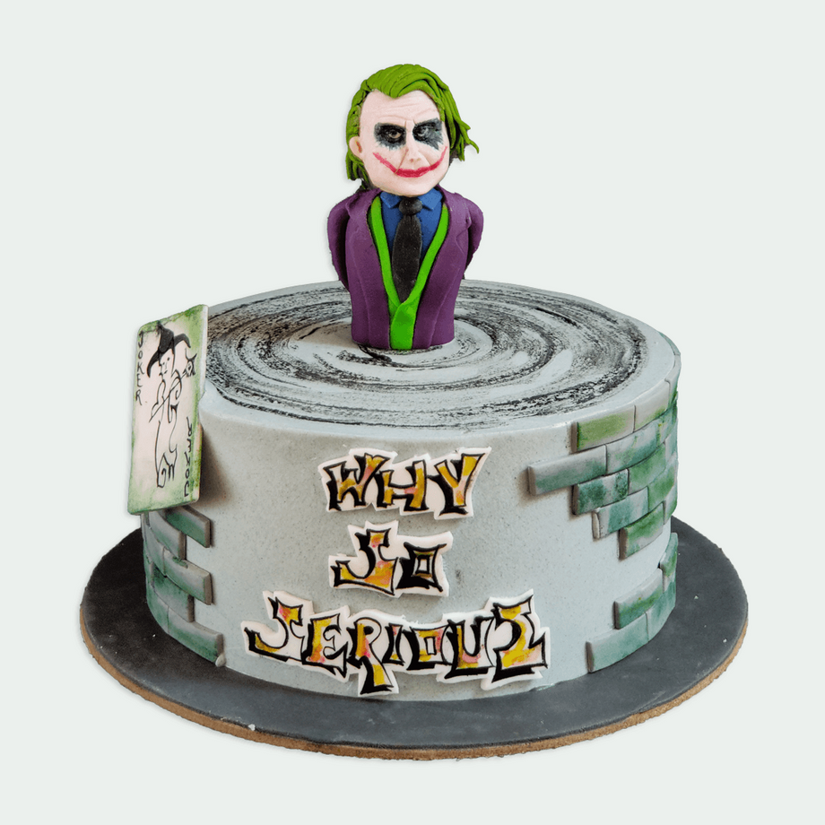 7.5 Inch Joker Cake Topper - Round Edible Birthday Cake Decorations, Happy  Birthday Cake - Walmart.com